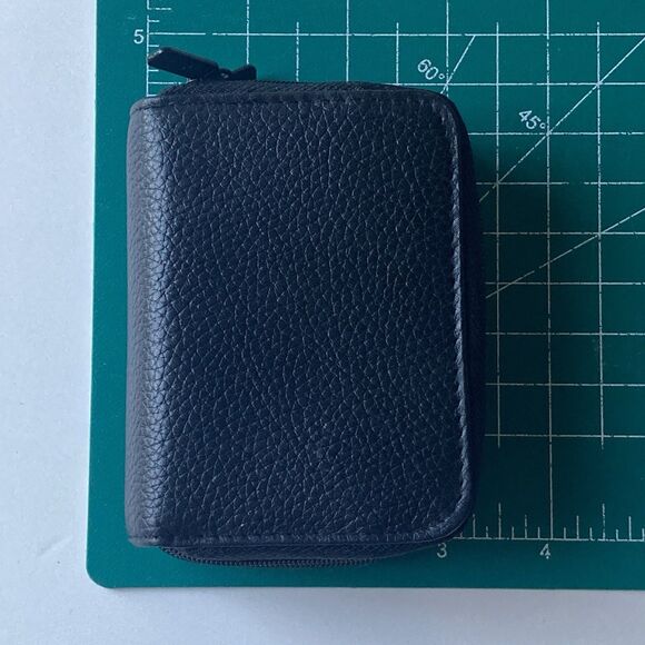 NEW Buxton Black Genuine Leather Wizard Accordian Wallet Coins Leather Goods - Picture 4 of 15